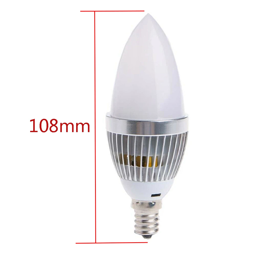 3W Smart E14 RGB LED Colorful Change Color Bulb with 24 Candle Remote Control Button Milky Lampshade