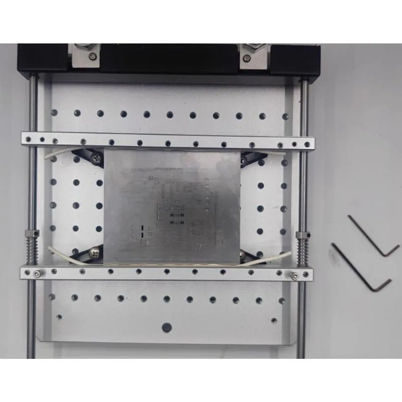 PCB steel mesh solder paste printing table precision SMT manual small machine manual screen printing table 170MMx170MM