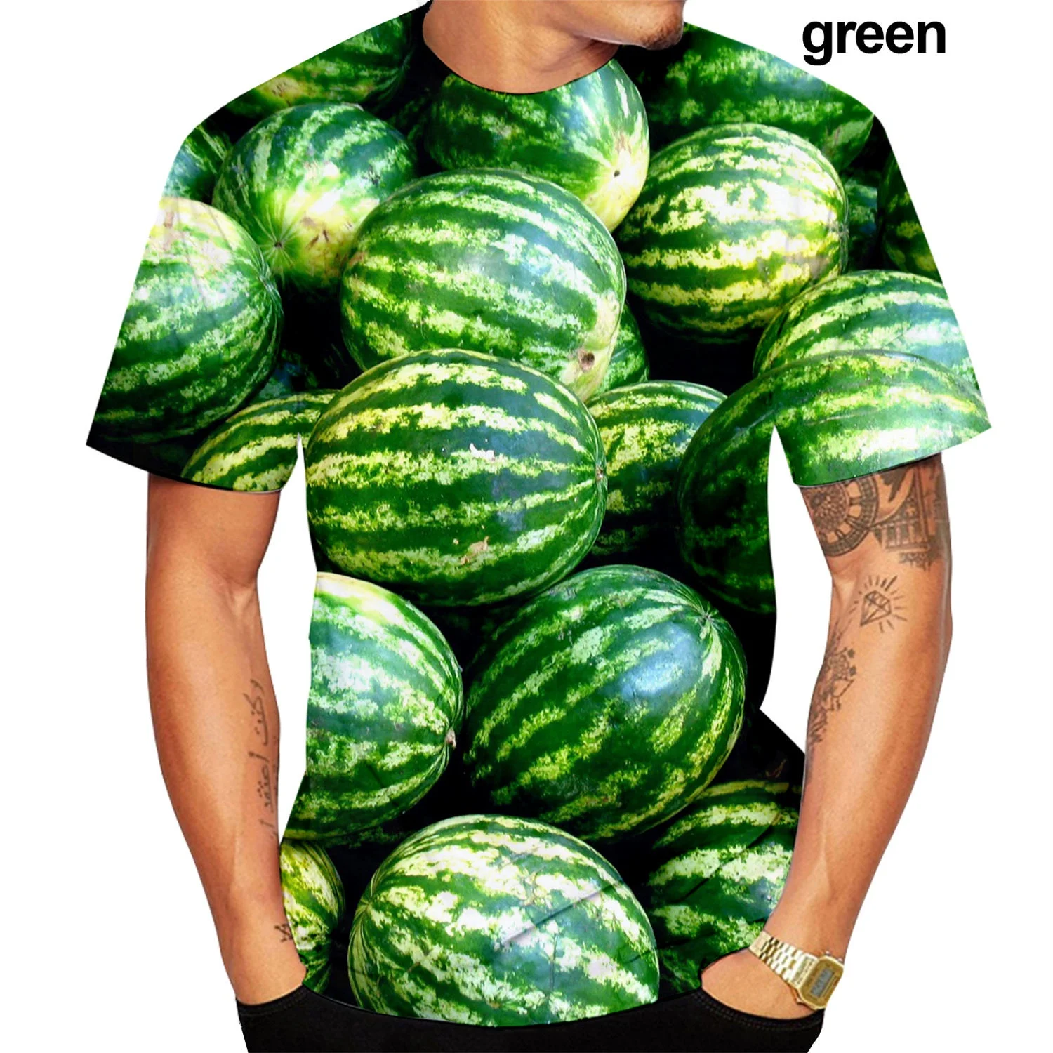 The Fresh Fruits Food 3D Print T Shirts Funny Casual Hip Hop Men Women Short Sleeve Top