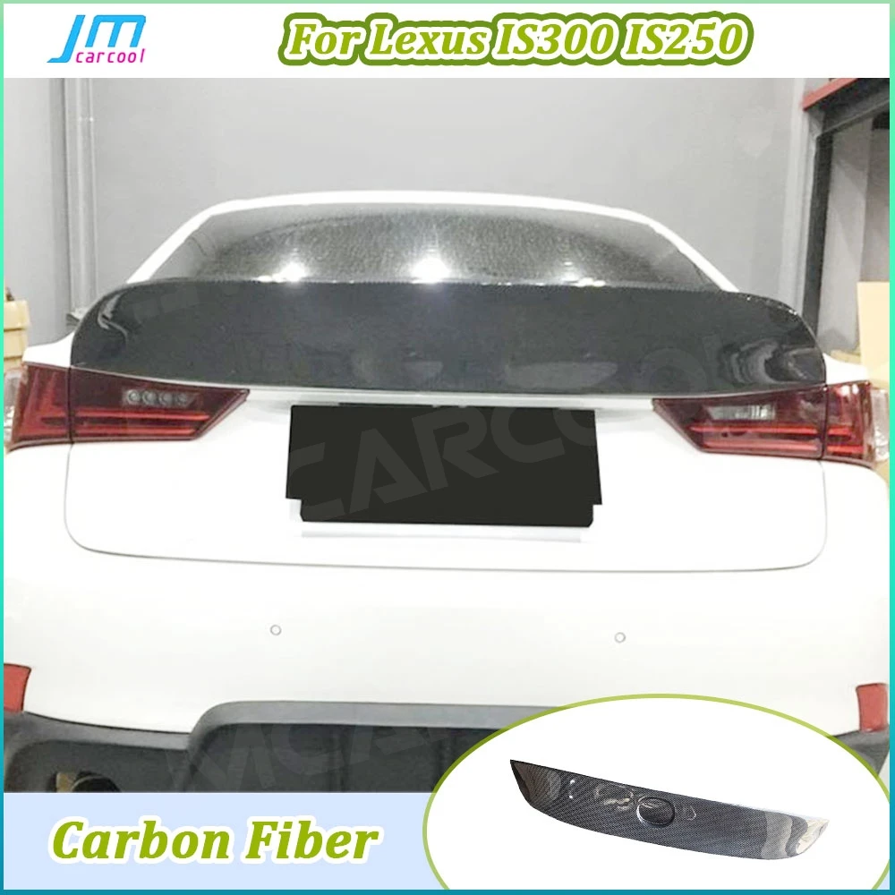 

Real Carbon fiber Rear Trunk Spoiler for Lexus IS300 IS250 2013-2015 FRP Rear Spoiler Rear Boot Spoiler Body Kits Car Accessorie