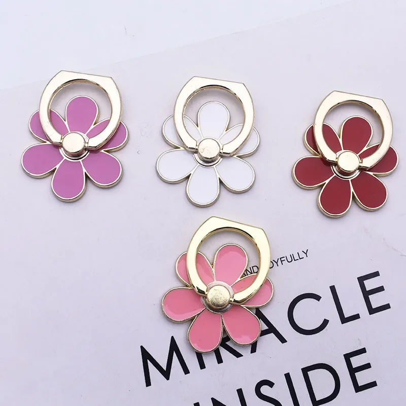 

Металлическое кольцо-держатель в виде маргаритки, аксессуары для телефонов и сотовых телефонов, подставка-держатель для Iphone 14, 15, все телефоны