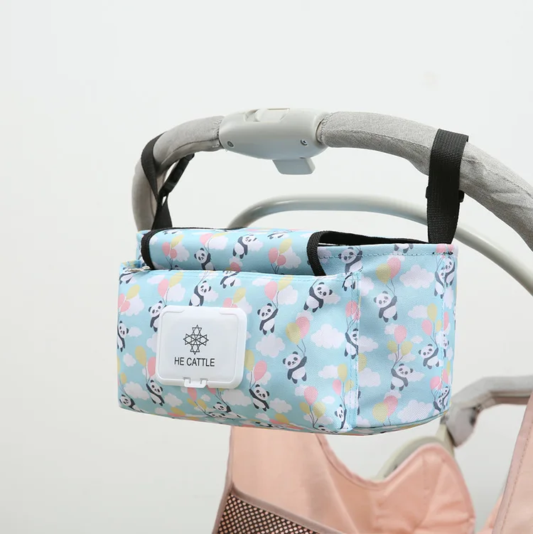 Heround baby stroller storage bag, acessórios de grande capacidade para crianças