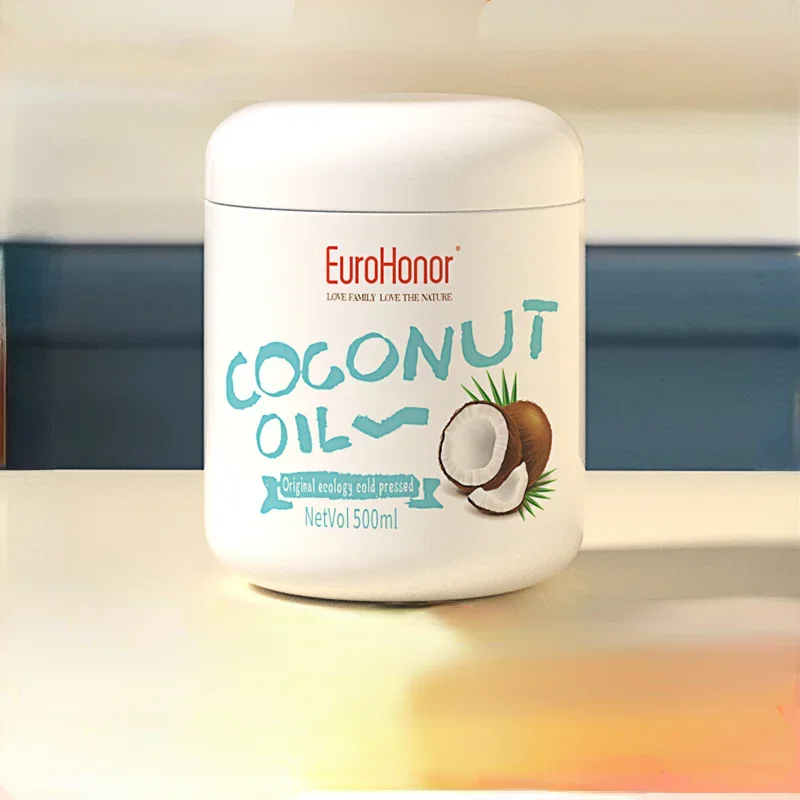 

EuroHonor Cold Pressed Coconut Oil Natural Oil Hair Care Skincare Coconut-Oil Massage Cream Nourishing Anti-wrinkle Skin Care