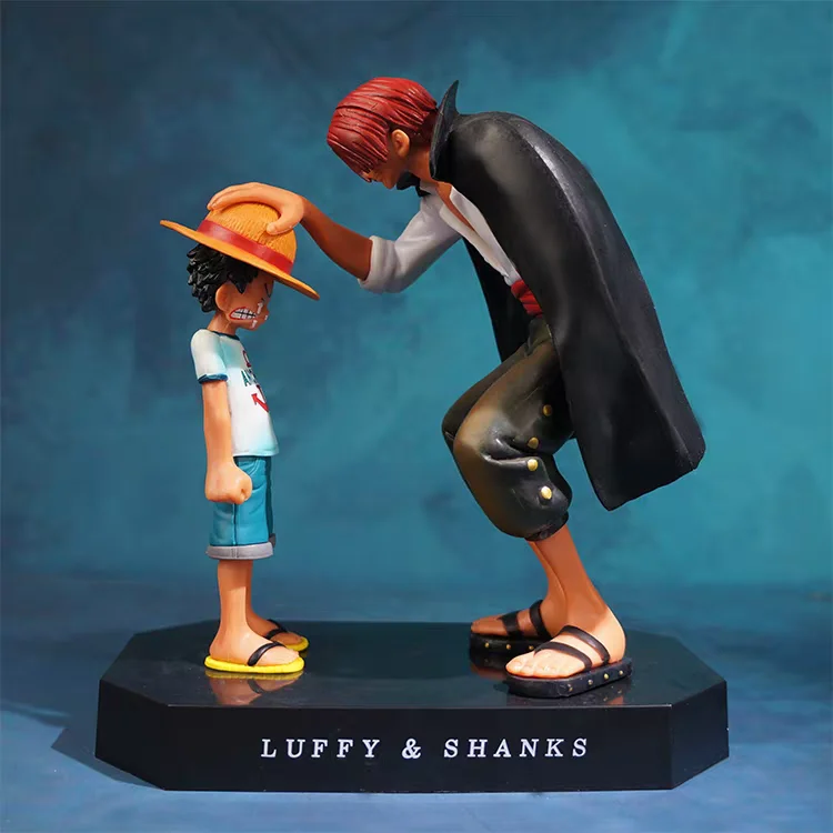 18cm One Piece Anime-Figur Vier Kaiser Shanks Strohhut-Luffy Actionfigur Sabo Ace Sanji Roronoa Zoro Figurine Spielzeug