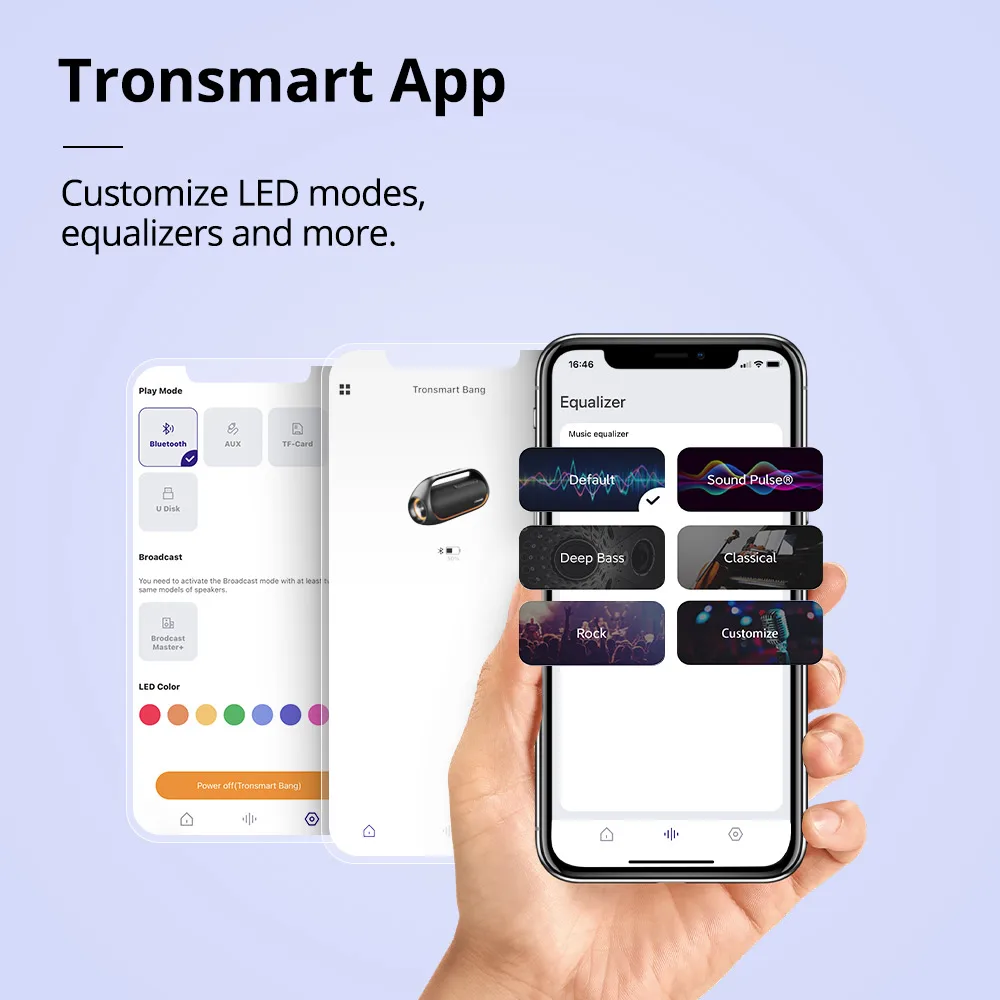 Altoparlante Bluetooth Tronsmart Bang Potente altoparlante per feste con audio ad alta risoluzione senza perdita, bassi pesanti, controllo app, maniglia portatile, 2023