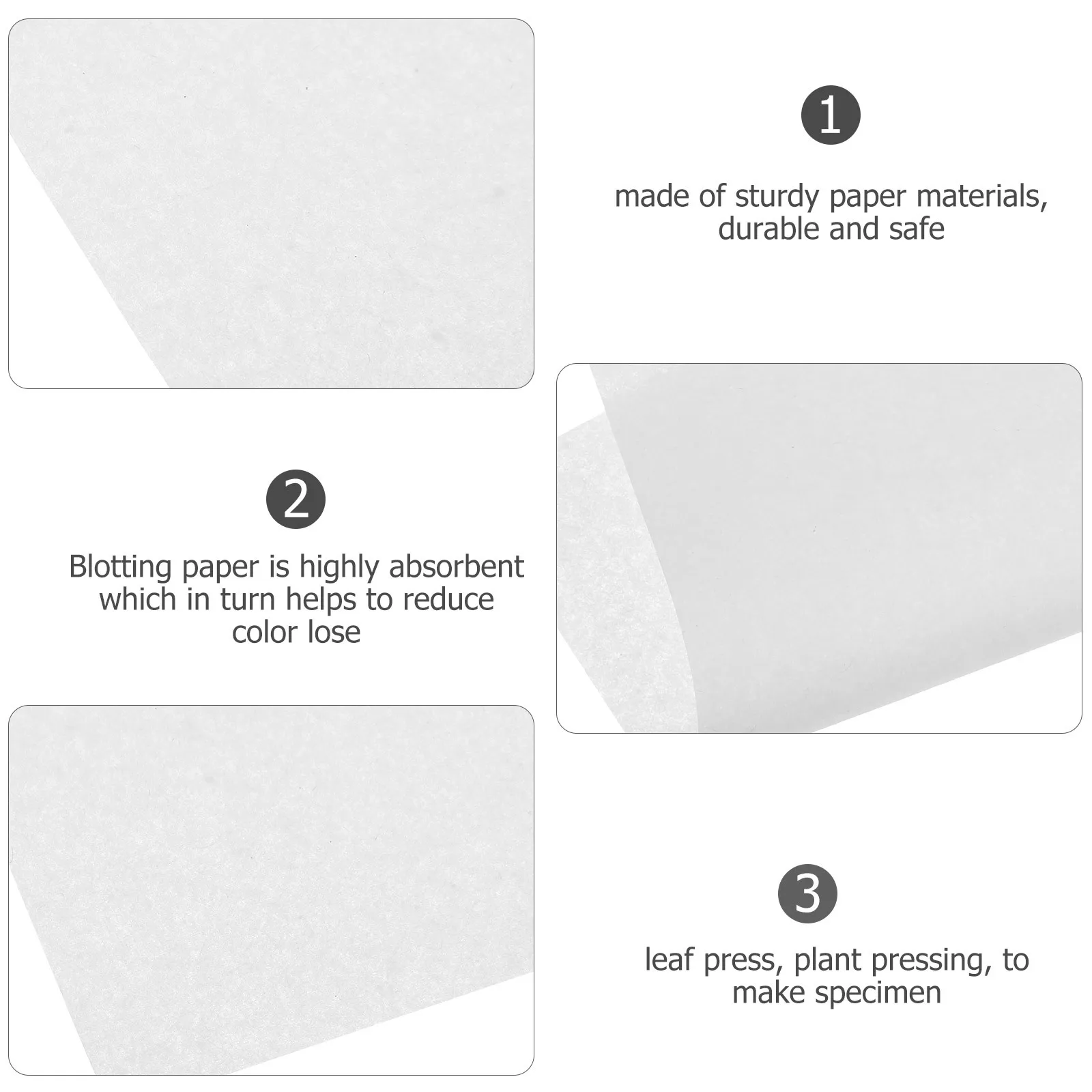 

10Pcs Blotting Paper for Flower Pressing Durable Absorbent DIY Crafts Wedding Decor Home Accessories Flower Pressing DIY Paper