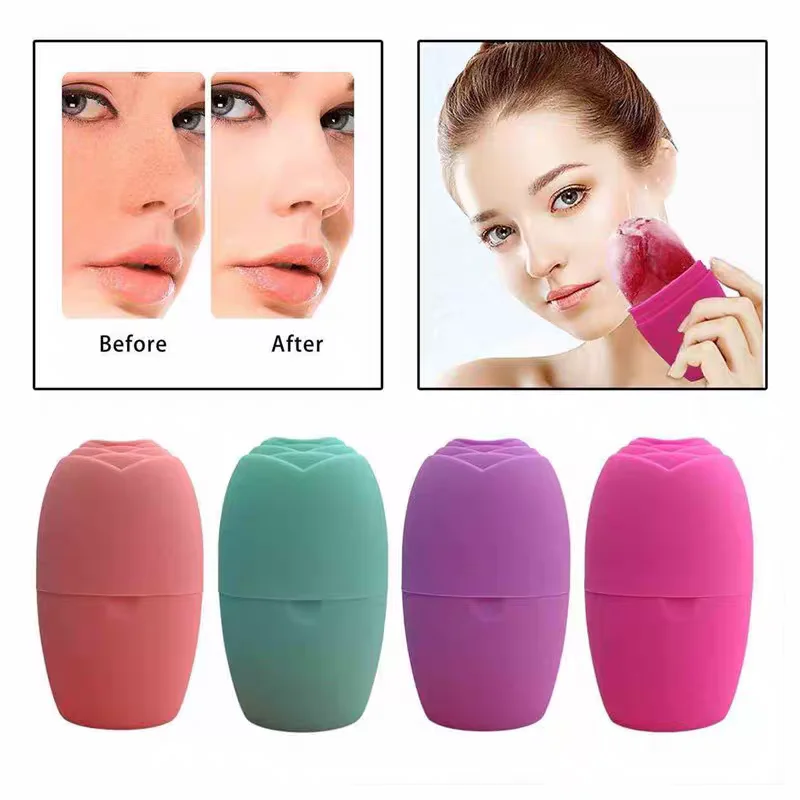 

Silicone Ice Facial Roller Face Lifting Contouring Tools Ice Cube Trays Ice Globe Balls Eye Body Massager Beauty Skin Care Tool