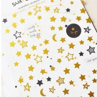 Korean Import Original Suatelier Hollow Star Tower Diary Sticker DIY Scrapbook Decor Stationery Stickers School Office Supply 5