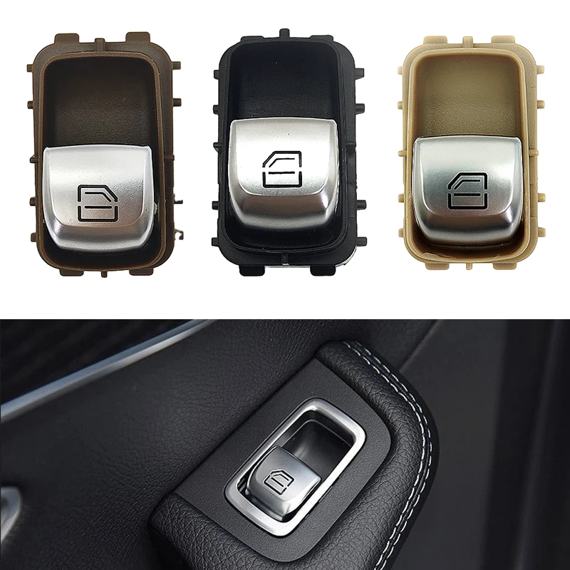 For Benz C-Class W205 GLC W253  E-Class W213 2059051513 Car Rear Window Control Switch Regulator Lifter Button Beige Black Brown