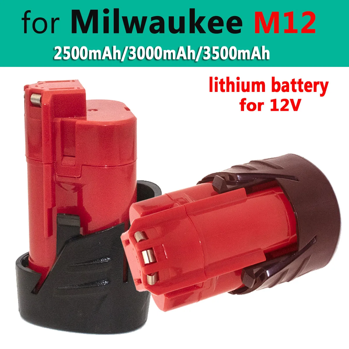 

For Milwaukee M12 XC 12V Replacement Battery 48-11-2411, 48-11-2401,48-11-2420 Wireless Tools Rechargeable Battery