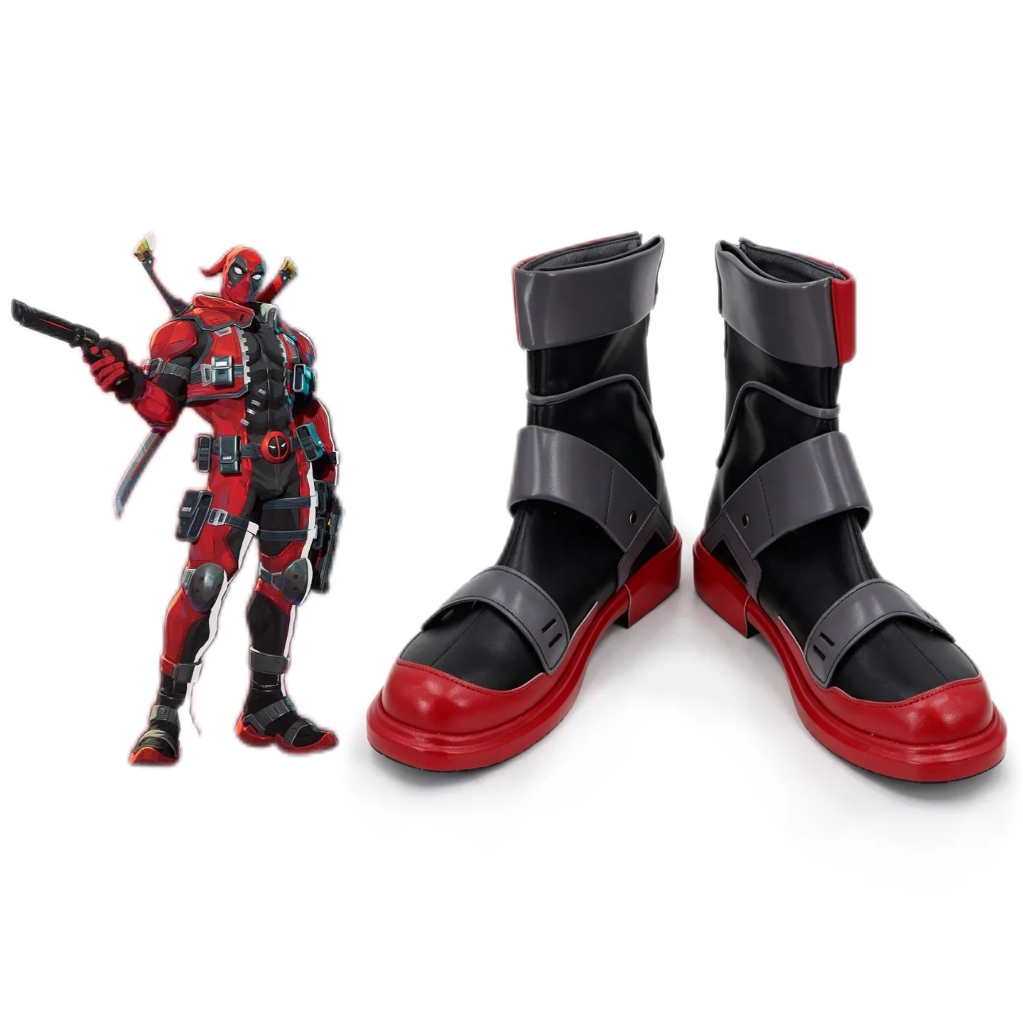 Game Cosplay Shoes Character Boots Action Game Footwear for Halloween Party and Gaming Convention