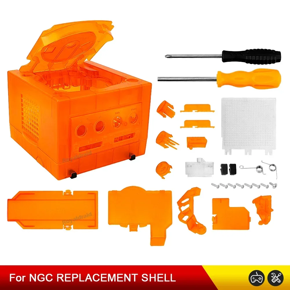 NEUE 6 CLORS Für Gamecube NGC Ersatz Shell Transparent Fall für Gamecube NGC GC Spielkonsole DOL-101/DOL-001 Dropshipping – Detail 14