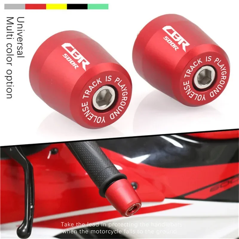 For Honda CBR500R CBR1000RR CBR600RR CBR250RR motorcycle handle bar end handlebar grips ends cap plug slider counterweight cover