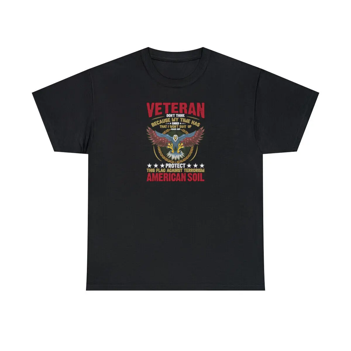 

Veteran Don't Think I Won't Protect This Country Cotton Tee