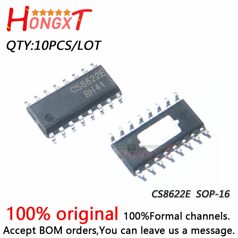 

10PCS 100%New CS8622E CS8623E SOP-16.Chipset