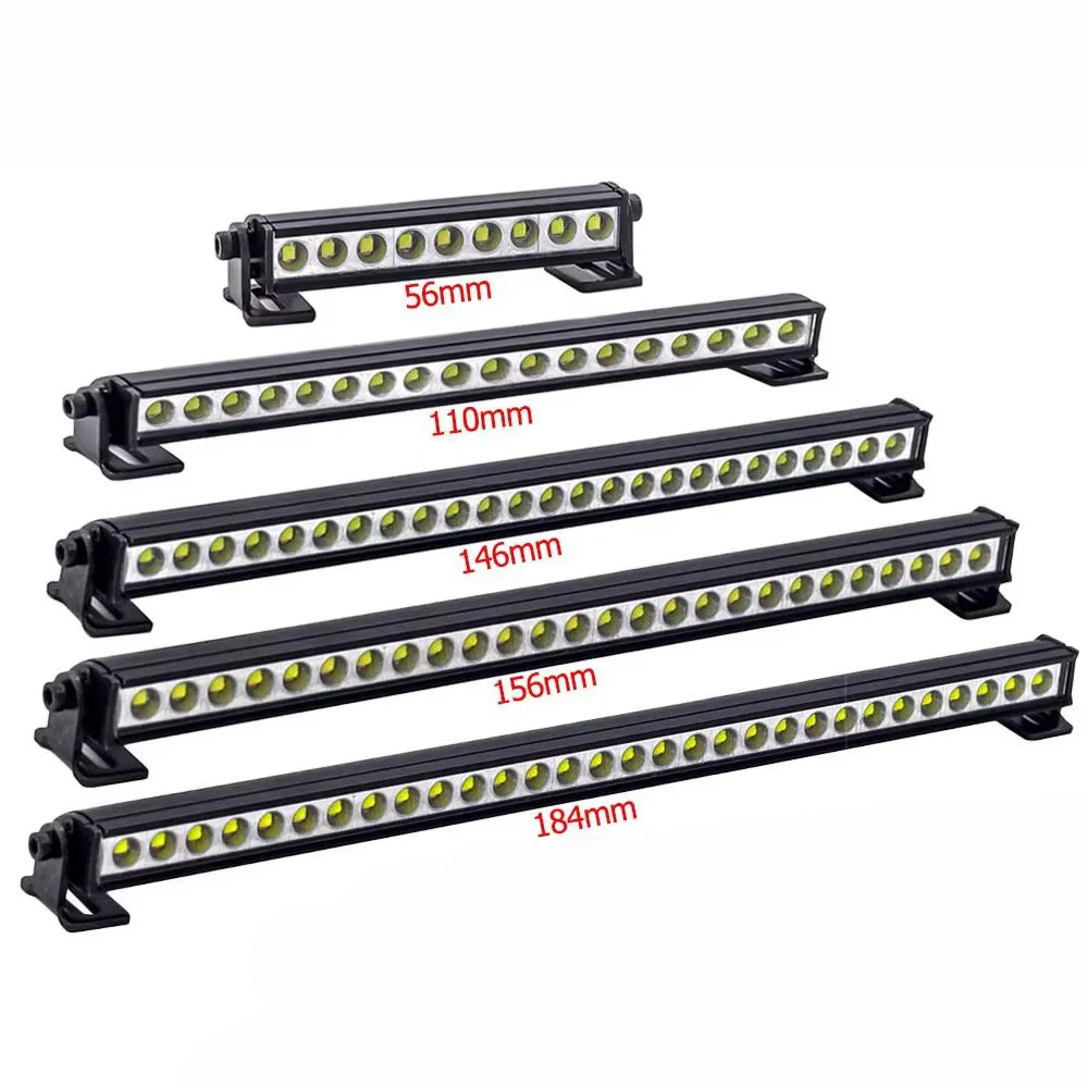 RC Car Roof Lamp Light Bar for 1/10 RC Crawler Car Axial SCX10 90046 TRX4 Redcat Gen8 & Jeep Wrangler Body