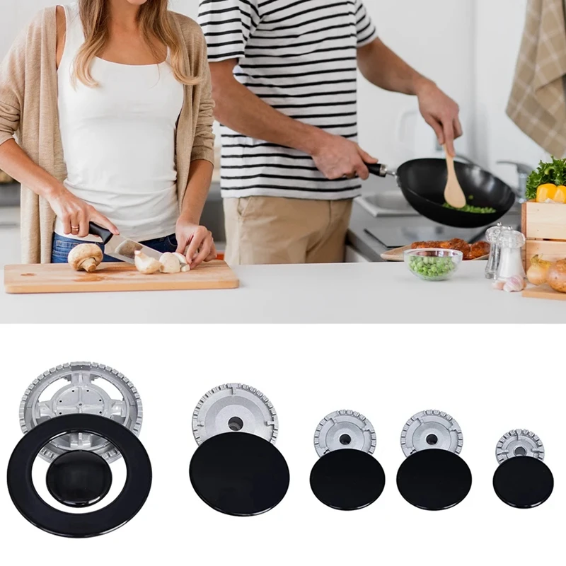 Cooker Hat Set Oven Gas Hob For Kitchen For SABAF Stove Handles Lid Kit Stove Accessories Iron Cover Flame Distributor