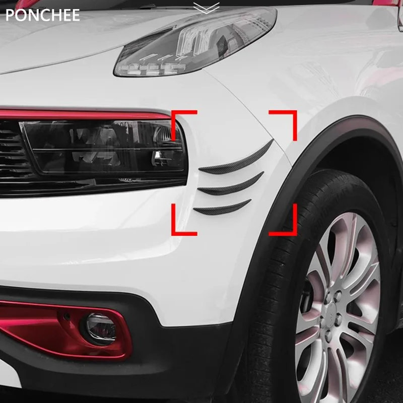 

Для Lynk & Co 01 2021-2025 автомобильный передний воздушный нож, декоративная наклейка, передний бампер, воздушный нож, полоса, автомобильные принадлежности, мода