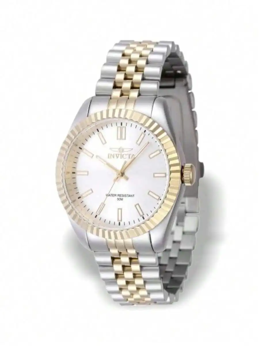 Invicta Specialty Women's Quartz Watch, Two-Tone Silver Gold Stainless Steel Bracelet, 36mm 50m Waterproof Gold Watch For Women