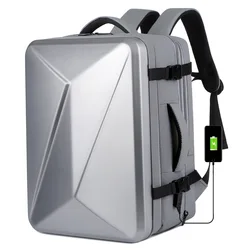 USB Mochila de Grande Capacidade, Hard Shell Commuter Bag, 17 