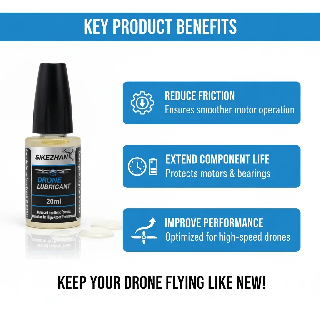 Micro Drone Motor Bearing Lubricant Oil Tiny Whoop RC FPV Quadcopter Brushless Motor Gear High Speed Anti-friction Maintenance - view 3