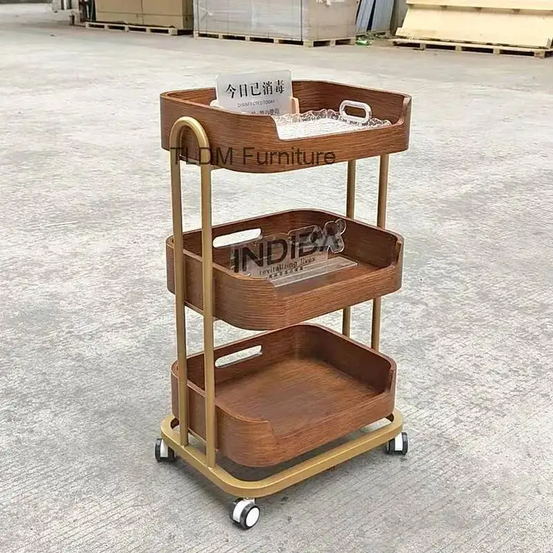 

Premium Simple Trolley Glamour Aesthetic Unique Nordic Organizers Trolleys Nordic Luxury Carrello Parrucchiere Salon Furniture