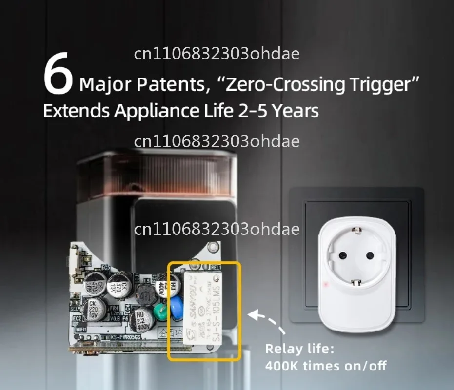 

Популярная беспроводная вилка европейского стандарта 15 А, 433 МГц, радиочастотная электрическая розетка с дистанционным управлением, предохранительный предохранитель 1500 Вт, коммерческое домашнее использование, легко Cont