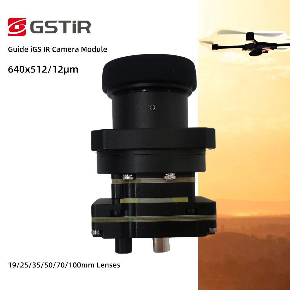 GST Guide Infrared 640x512 FPV 50Hz Image Processing Strong Impact Resistance Thermal Imaging Module Network Drone Camera