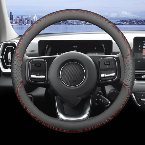 Imagen 2 del producto Cubierta de cuero para volante de coche, accesorio Interior transpirable y antideslizante para Great Wall Poer King Kong 2022, 2023, 2024, 2025