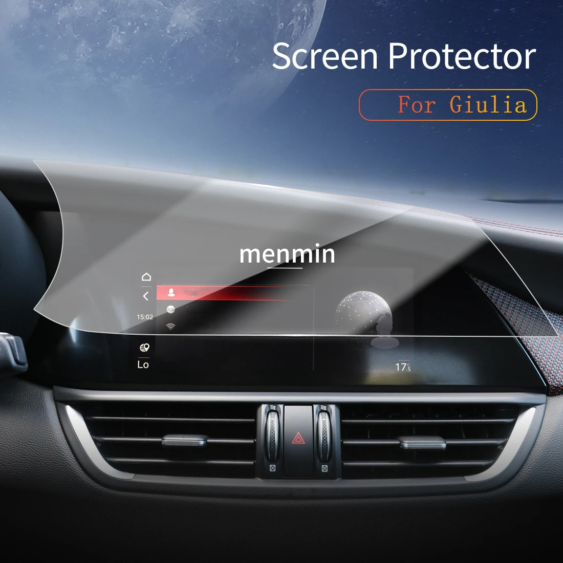 

Car Stickers Dash Carplay Mirror Screen Protector Display Tempered Glass Protective Film Vehicle For25 alfa romeo Giulia