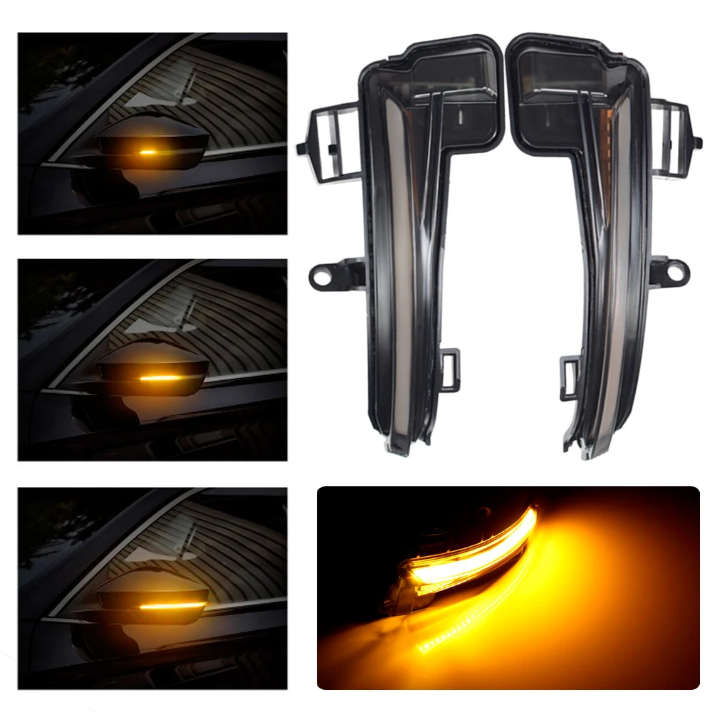 LED Dynamic Side Wing Turn Signal Blinker Lamp For Skoda Superb B8 MK3 III 3V A7 2016 2017 2018 2019 Mirror Flasher Light