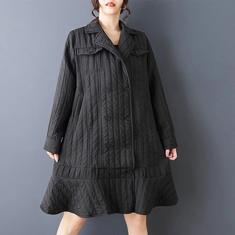 Stepp Blazer Jacke Kleid Frauen Frühling Herbst Lose Fit Dark Trendy Design Polsterung Personalisierte Kleid Mantel Frauen Robe w1809