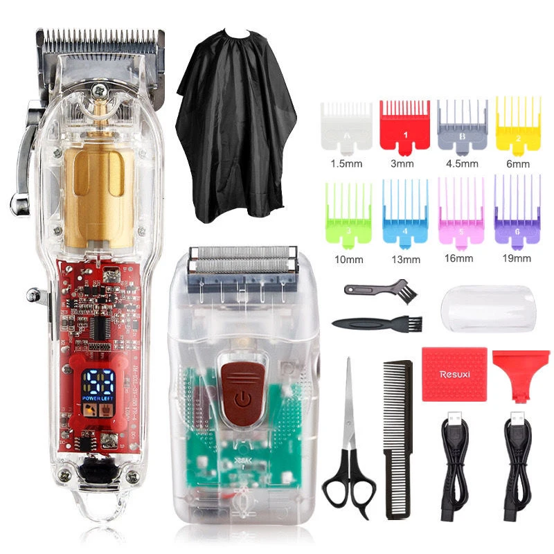 

Transparent Hair Cutting Machine T9 haircut Hair Clipper Professional Beard trimmer for Men barber Electric Shaver Men's Razor