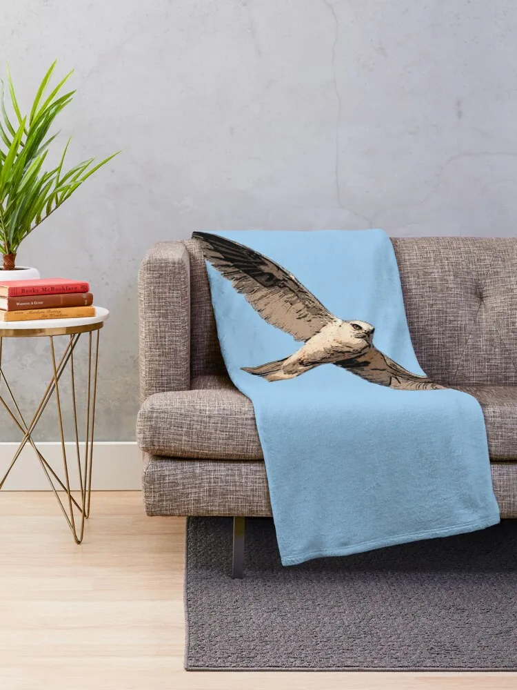 White Tailed Kite Black Alternate Design Throw Blanket valentine gift ideas Blankets Sofas Of Decoration Loose Blankets