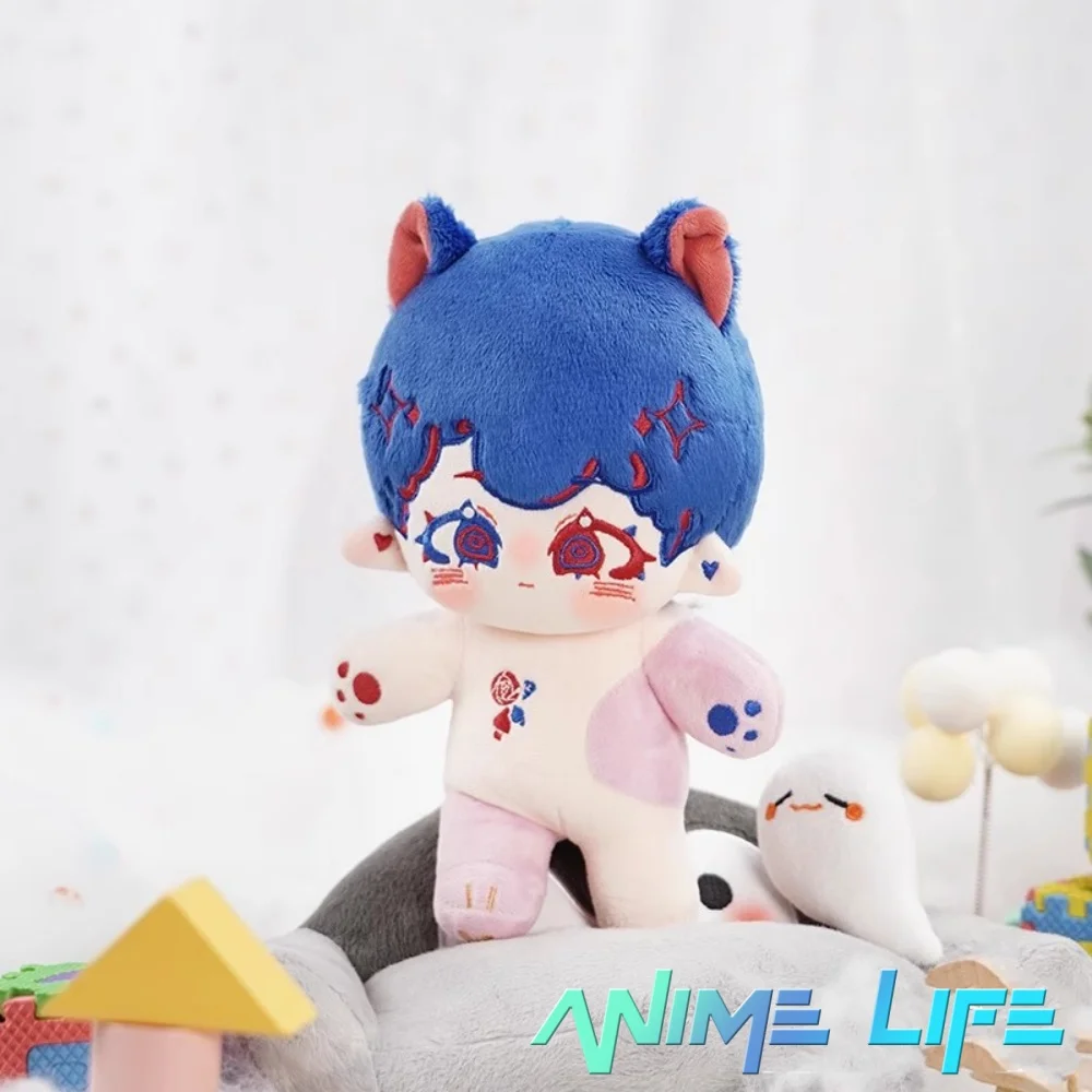 Original Handsome Cool Guy Monster Science Freak Luo Xiaoding  20cm Doll Toy Body Plushie Cosplay OM Gift Cute Lovely