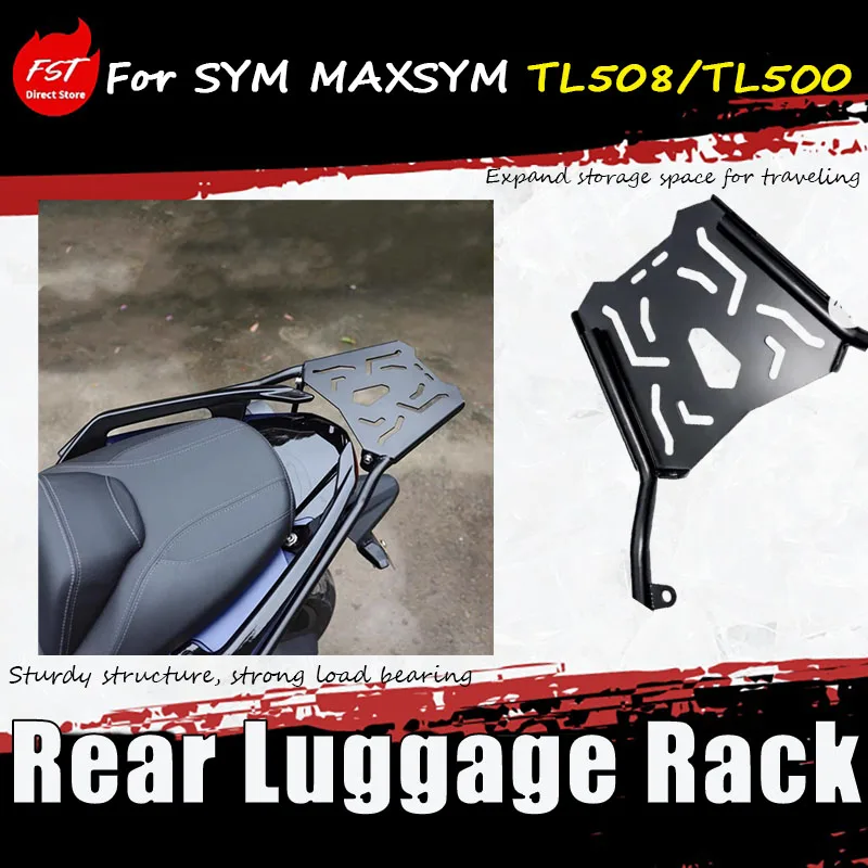 

For SYM MAXSYM TL508/TL500 modified accessory motorcycle trunk rack luggage shelf Sturdy structure, strong load bear trunk shelf