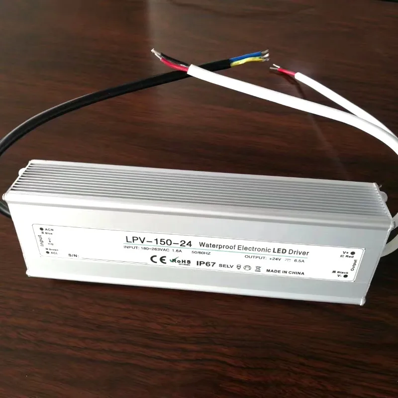 LPV-150-12 LPV-150-24 LPV-150-36 LPV-150-48 150W Waterproof Outdoor Single Switching Power Supply AC DC Converter