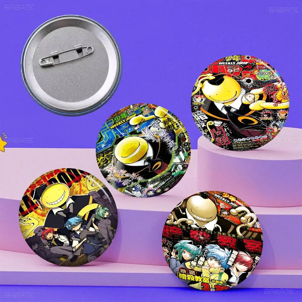 اغتيال الفصول الدراسية الإبداعية صفيح لينة زر دبابيس الحيوان أيقونة بروش التلبيب على ظهره شارة الملحقات دبوس #1