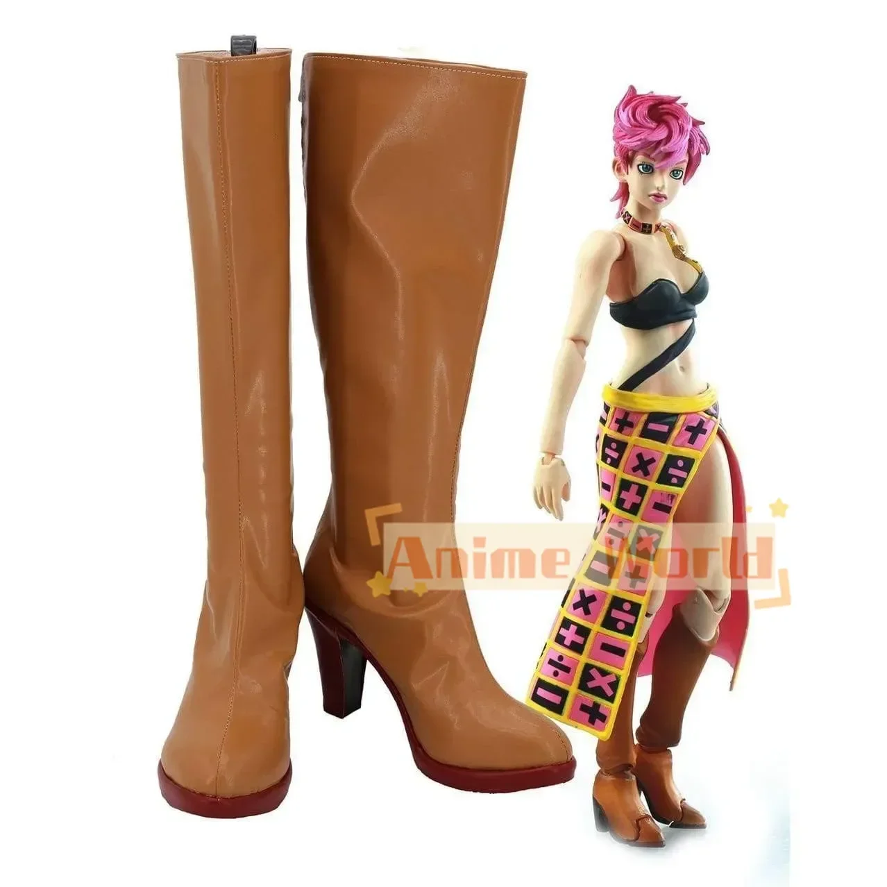 

Обувь для косплея «Золотой ветер Триш Уна», индивидуальный реквизит для Хэллоуина, карнавала