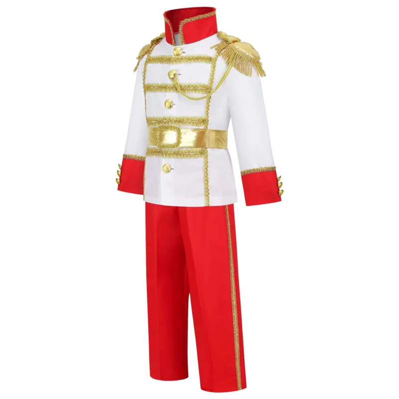 Costume de Cosplay Médiéval pour Enfant Garçon, Tenue de Jeu de Rôle avec Pantalon et Ceinture, dérivRoyal, Prince, Nouvelle Collection 2025