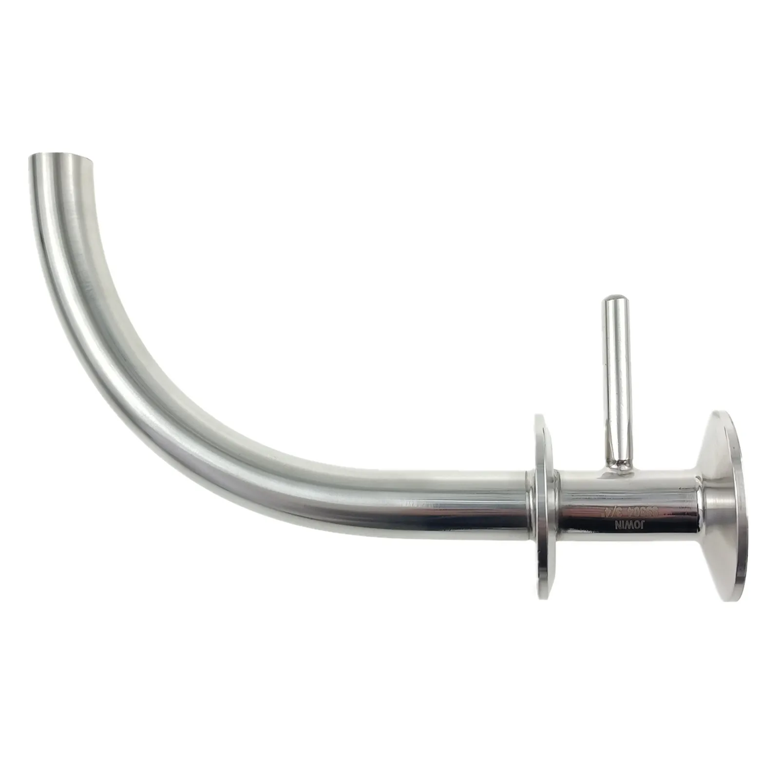 

3/4" (19mm OD) with 1.5" Tri Clamp Pickup Dip Tube Home Brew Fitting Tri Clover Racking Arm Stainless Steel SS304