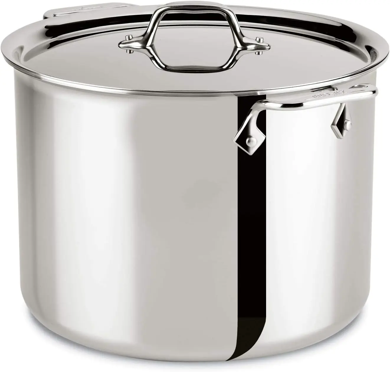 

All-Clad 4512 Stainless Steel Tri-Ply Bonded Stockpot with Lid / Cookware, 12-Quart, Silver