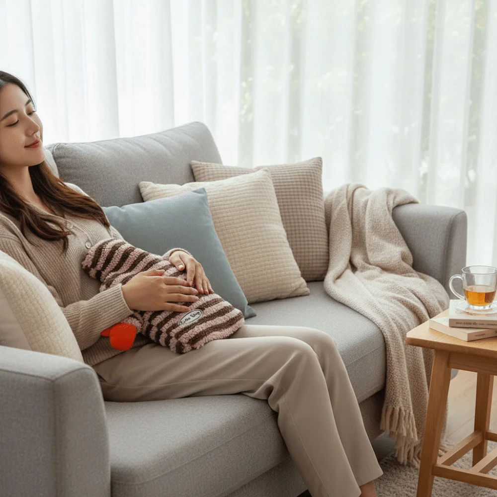 

Cute 500/1000ml Hot Water Bag Large-Capacity Cartoon Hand Warmer Soft Leak-Proof Abdomen Warmer Keep Hands Feet Warm