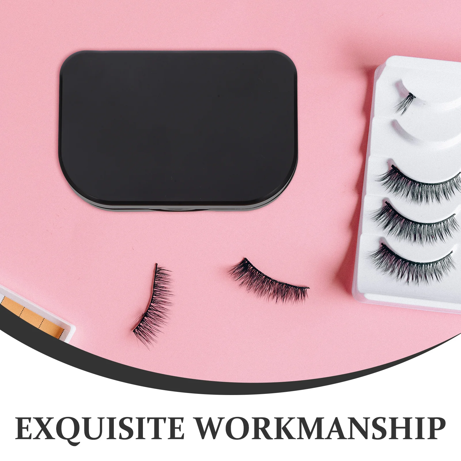 2 pçs caso suporte de cílios falsos organizador artificial armazenamento de viagem recipiente falso