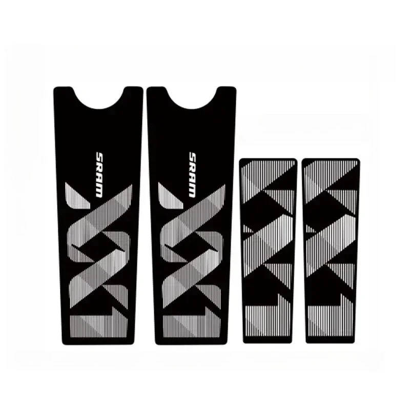 สติ๊กเกอร์แบรนด์ SRAM สีสันสดใส 4 ชิ้น/ชุด - สติ๊กเกอร์กันน้ำ - เหมาะสำหรับตกแต่งหมวกกันน็อคจักรยาน ขวด และชุดเครื่องมือ