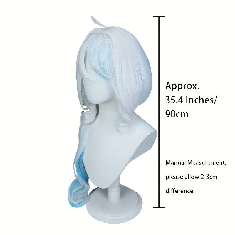อะนิเมะเครื่องแต่งกายวิกผมสีขาววิกผมหยิกสั้นยาว Pigtail วิกผมสังเคราะห์คอสเพลย์