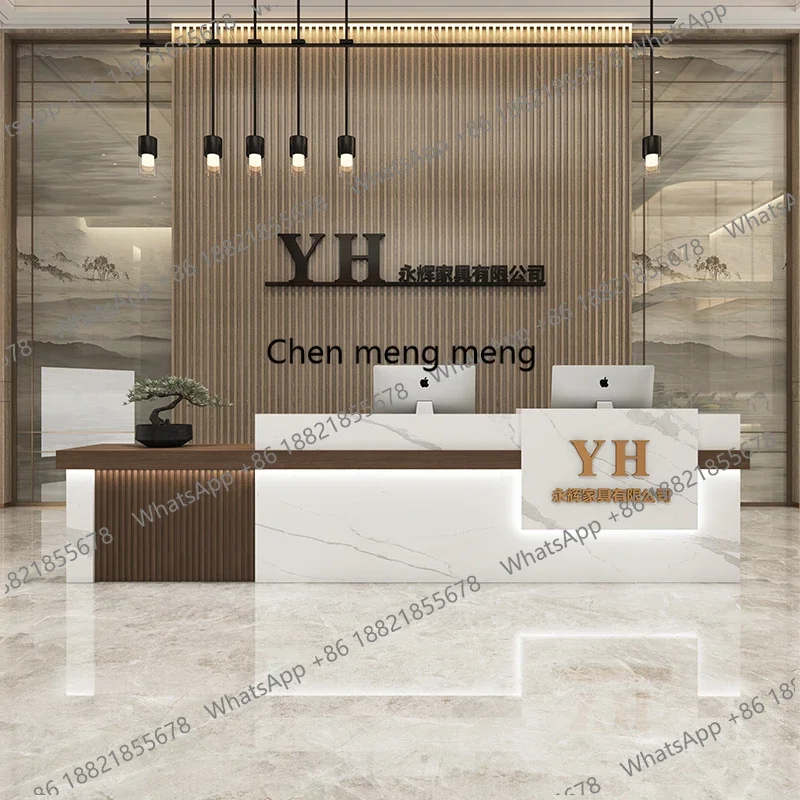 

z0189Luxury Organizers Reception Desks Design Shop Modern Hotel Bar Restaurant Reception Desks Company Scrivania Trendy Furnitur