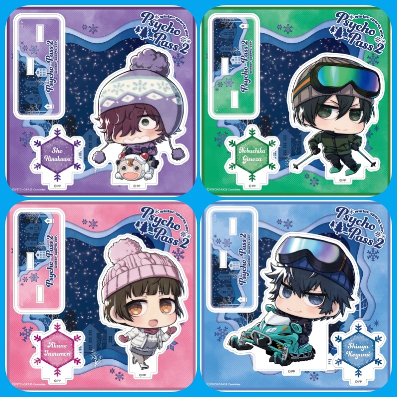 Аниме Psycho-Pass лыжная версия мини акриловая подставка Shusei Kagari/Mika Shimotsuki персонаж настольный орнамент подарки