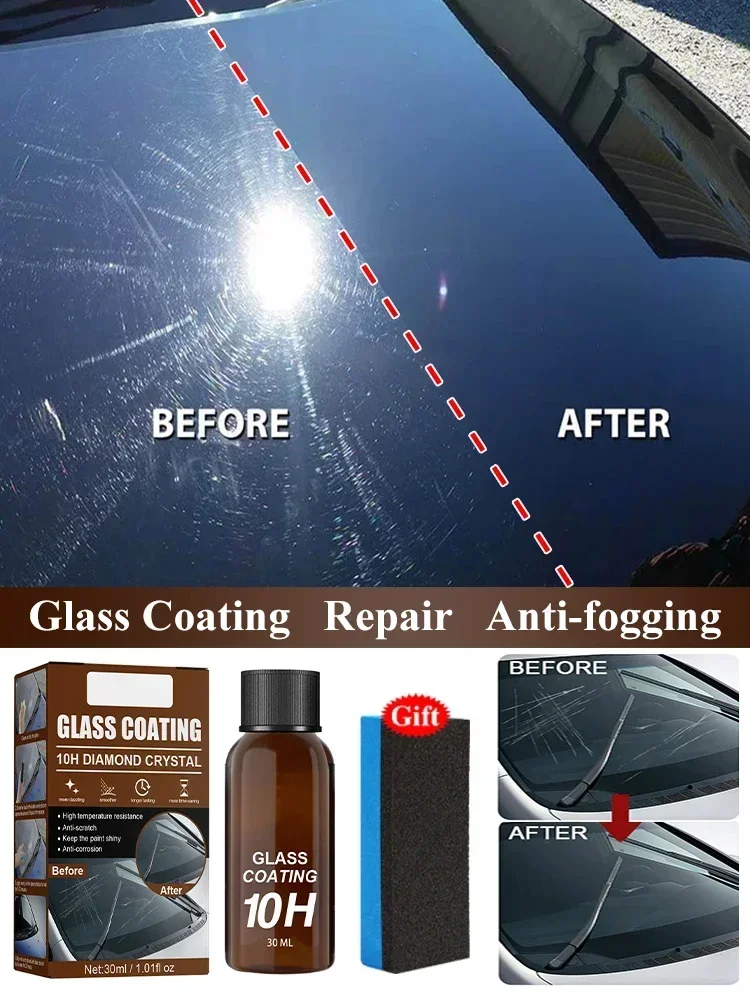 

Car Glass Coating Ceramic Coating Car Windows Polishing Nano Crystal Coating Scratch Resistance Glass Waterproof Dustproof Agent