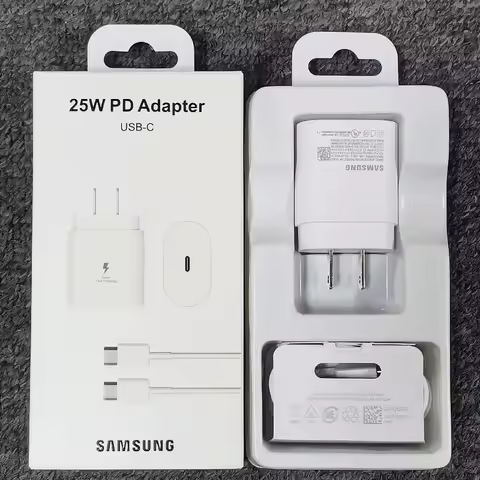 Samsung PD Charger 25W US Super Fast Charge Adapter Type C Cable For Galaxy Z Flip Fold 6 5 4 3 A15 A35 A55 S20 S21 S22 S23 S24